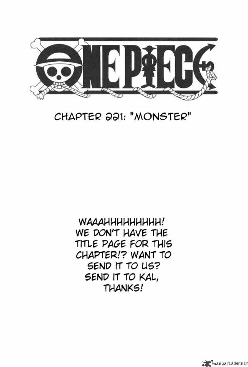 One Piece - Chapter 221 Page 1