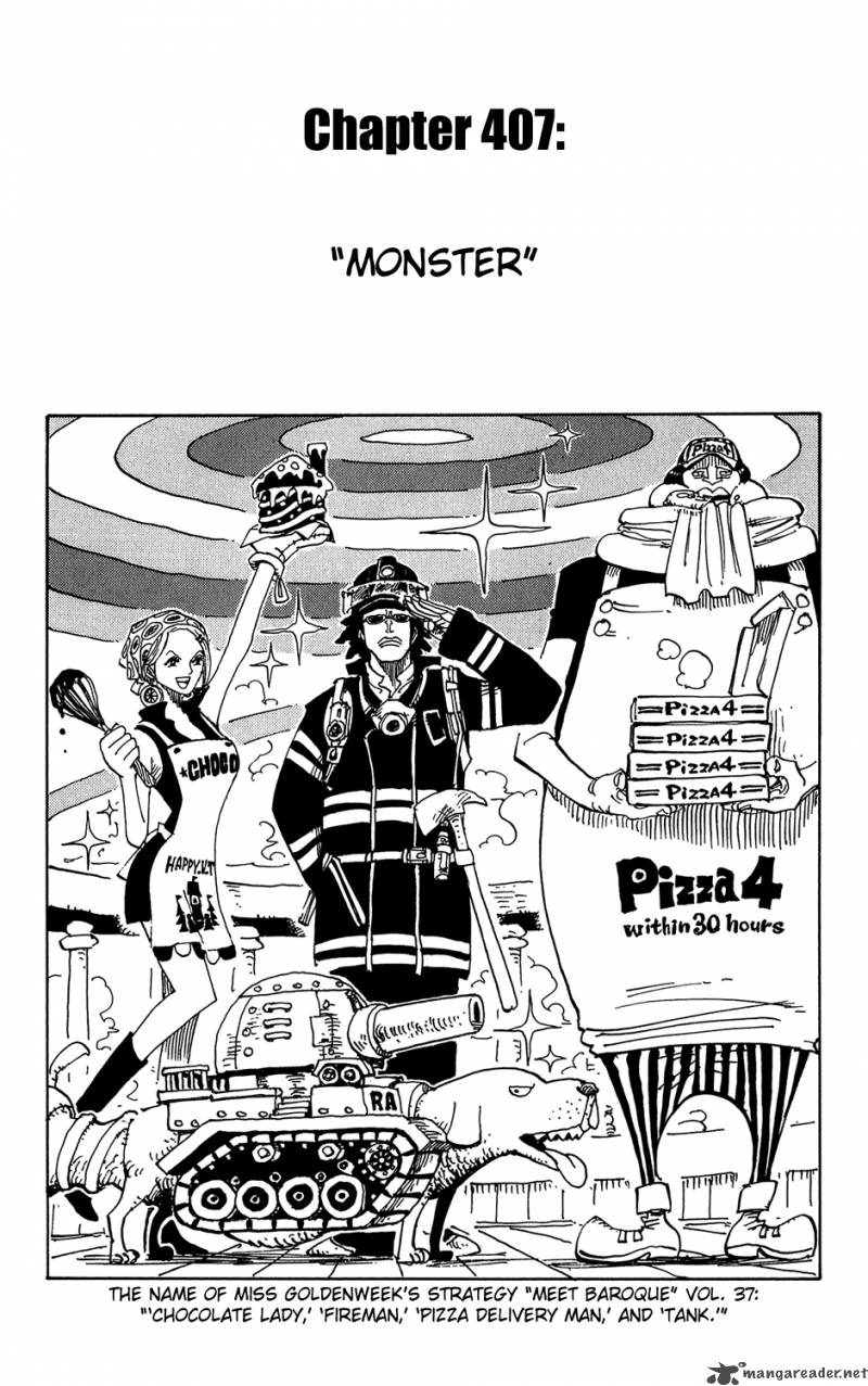 One Piece - Chapter 407 Page 1