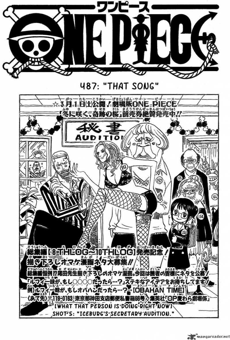 One Piece - Chapter 487 Page 1