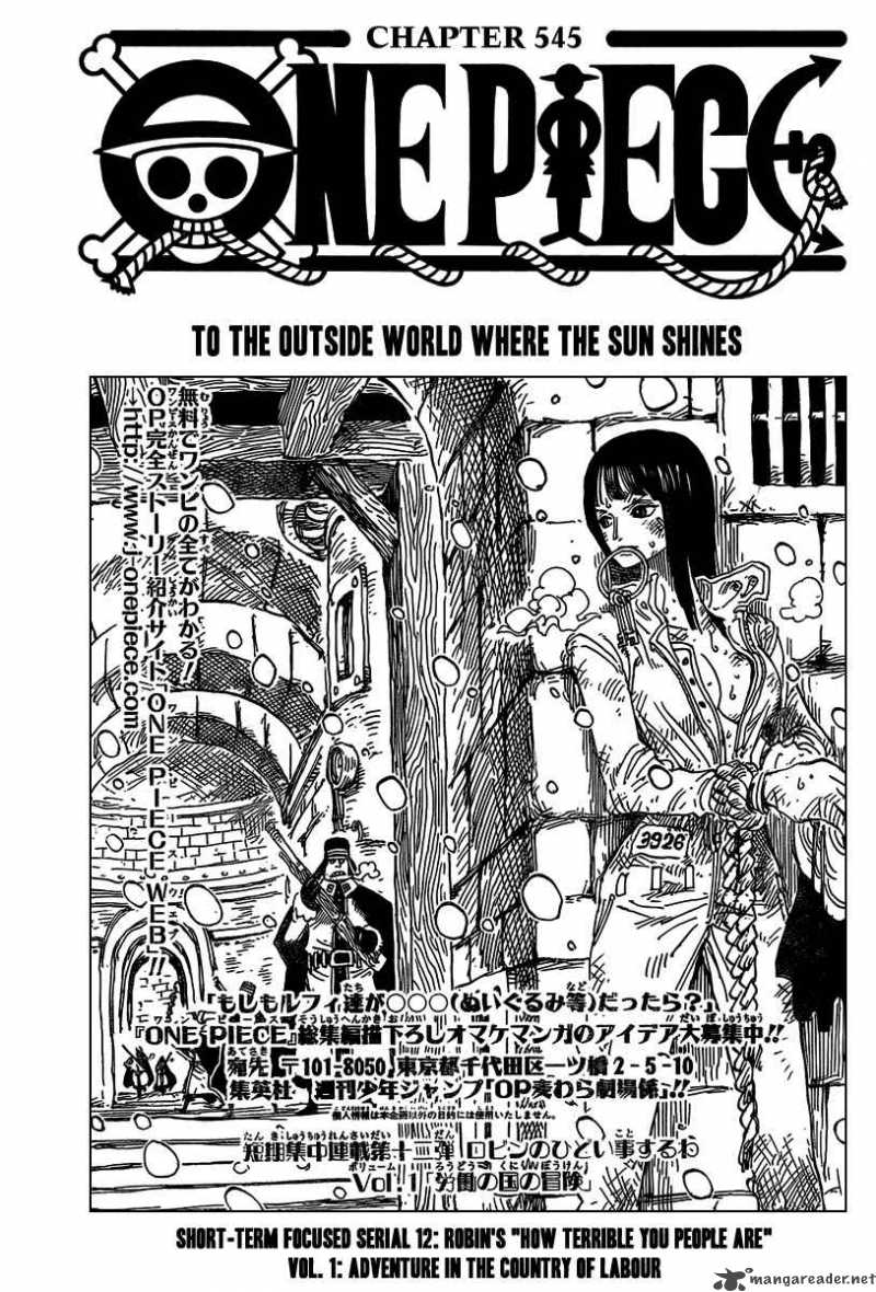 One Piece - Chapter 545 Page 2