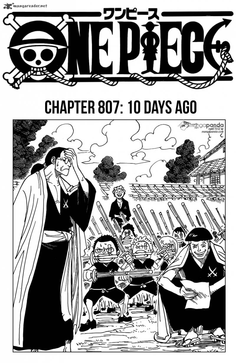 One Piece - Chapter 807 Page 1