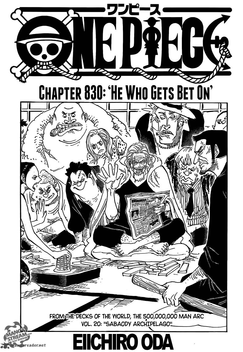 One Piece - Chapter 830 Page 1