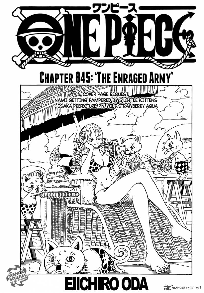 One Piece - Chapter 845 Page 1