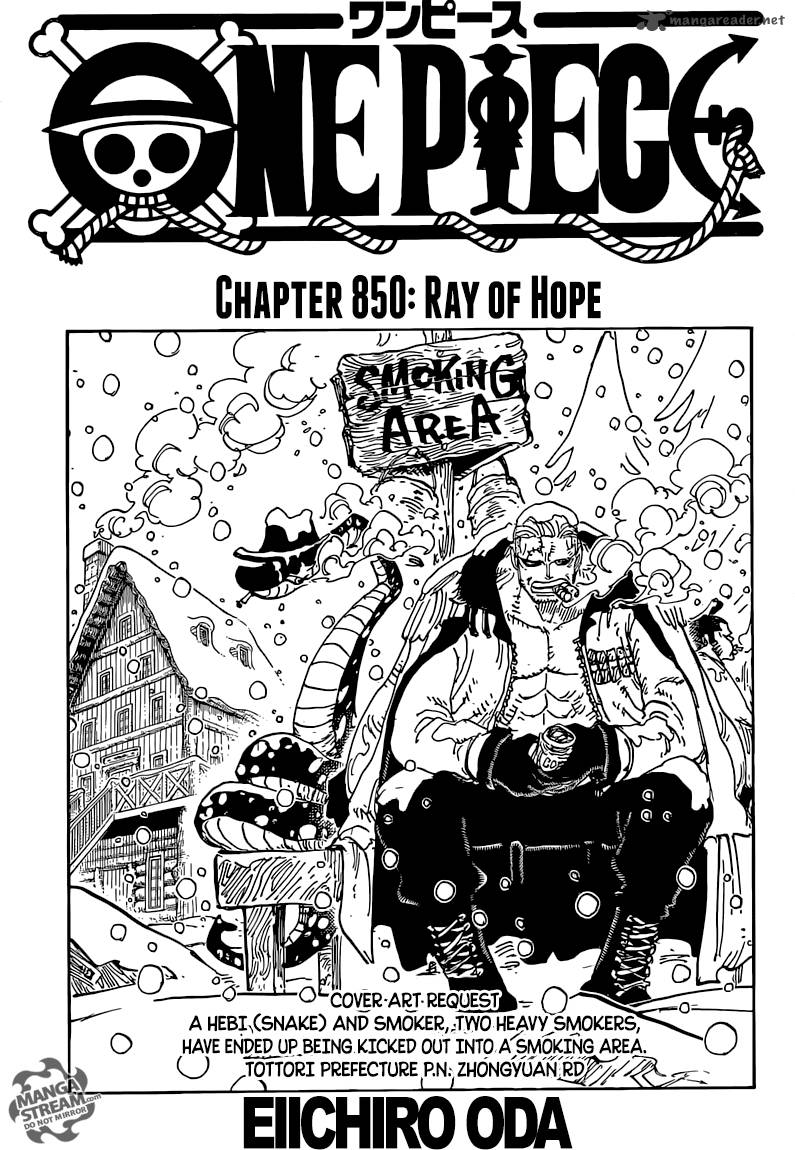 One Piece - Chapter 850 Page 2