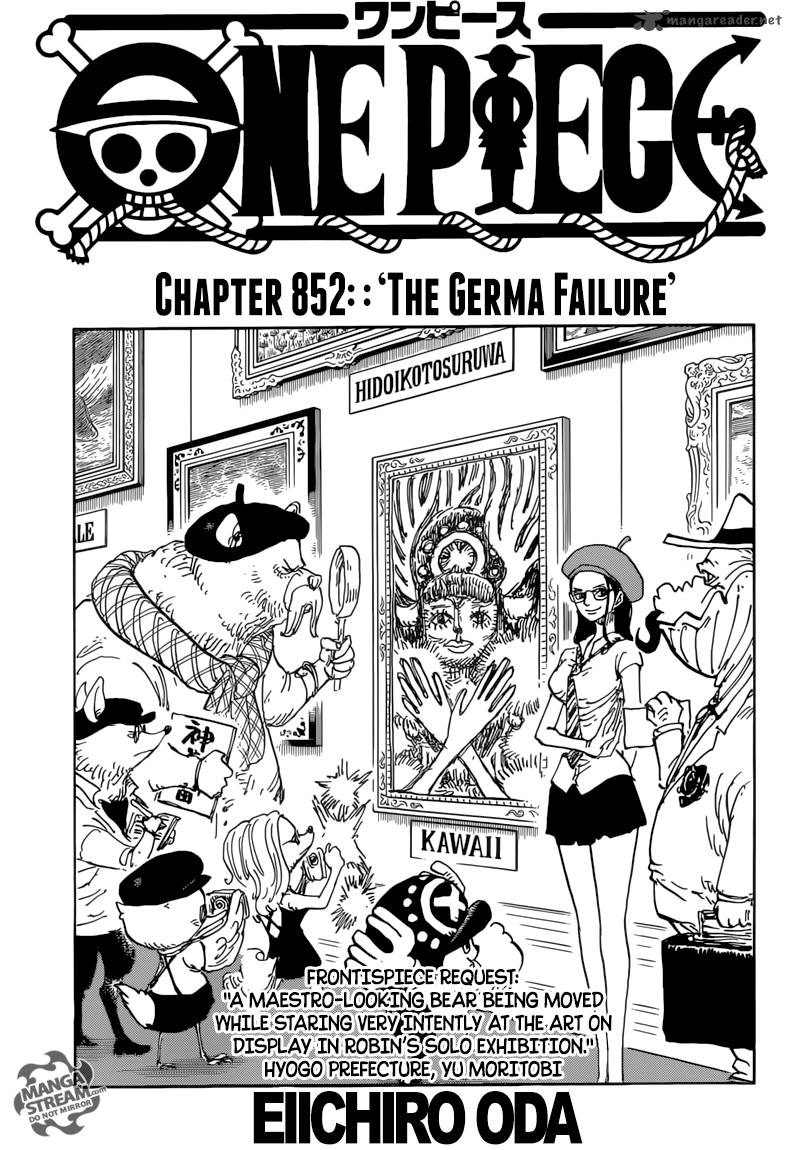 One Piece - Chapter 852 Page 1