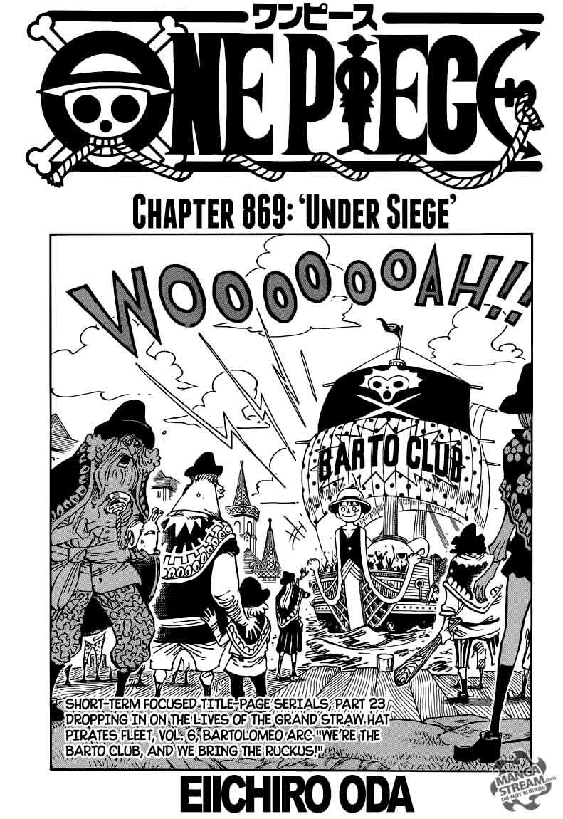 One Piece - Chapter 869 Page 1