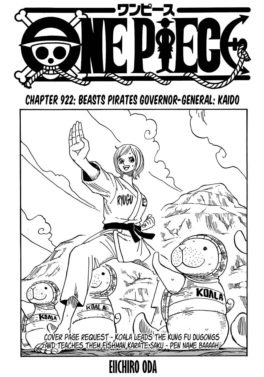 One Piece - Chapter 922 Page 1