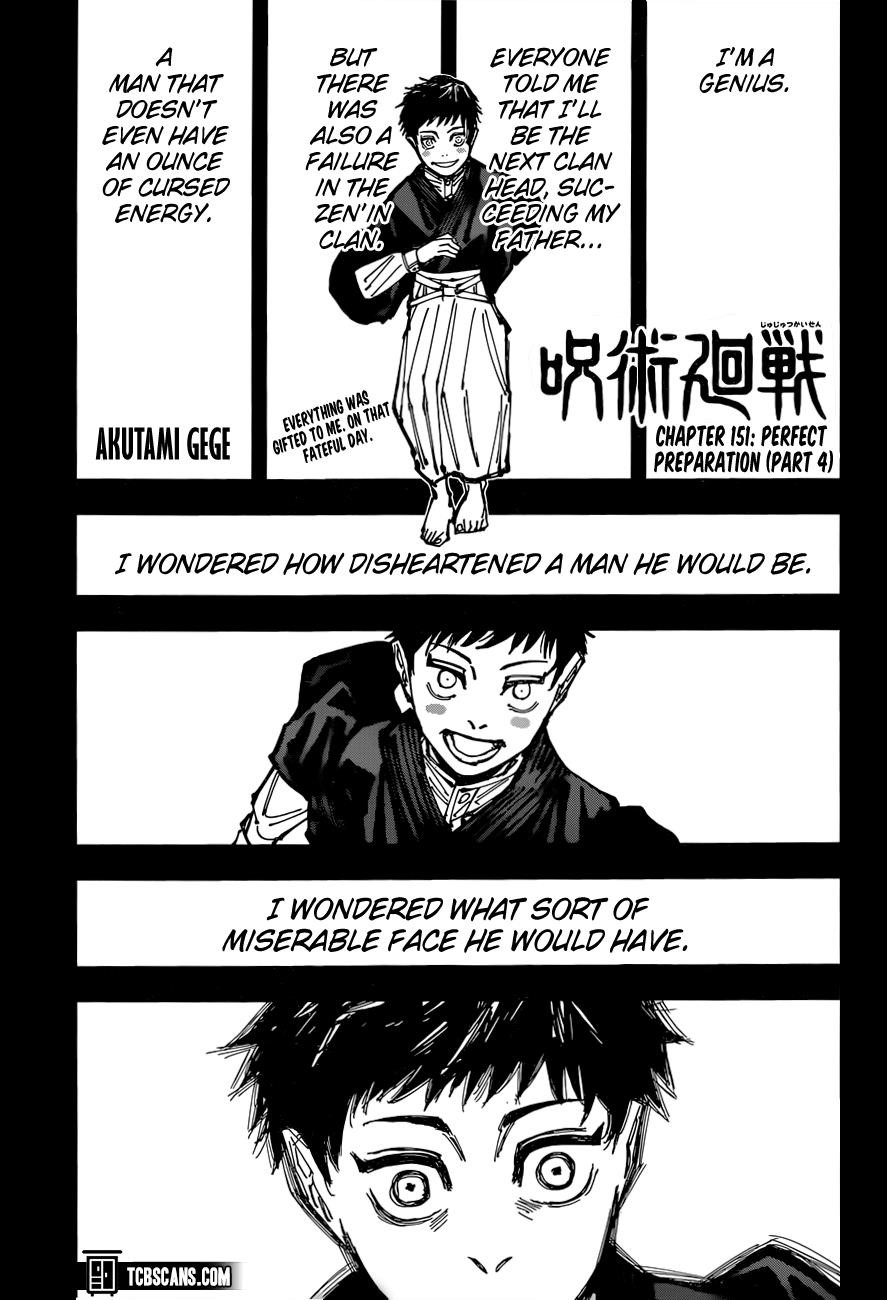 Jujutsu Kaisen - Chapter 151 Page 1