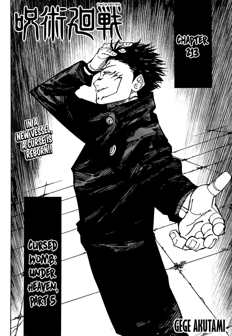 Jujutsu Kaisen - Chapter 213 Page 2