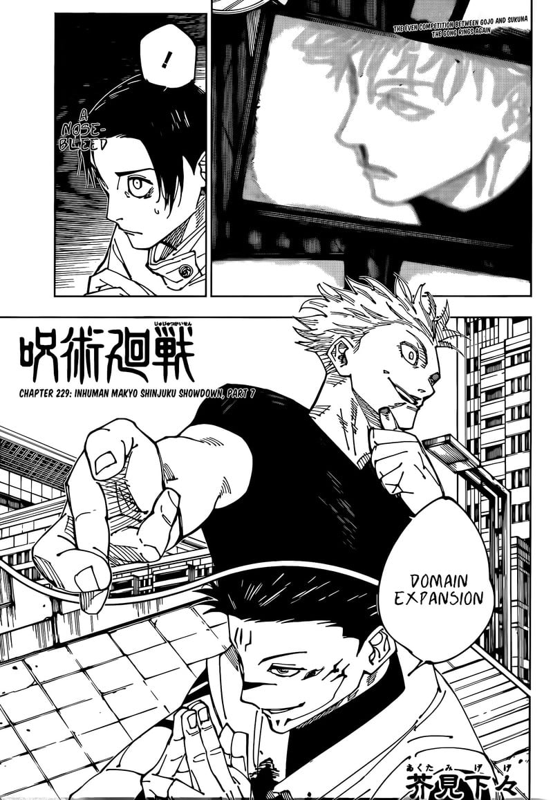 Jujutsu Kaisen - Chapter 229 Page 1