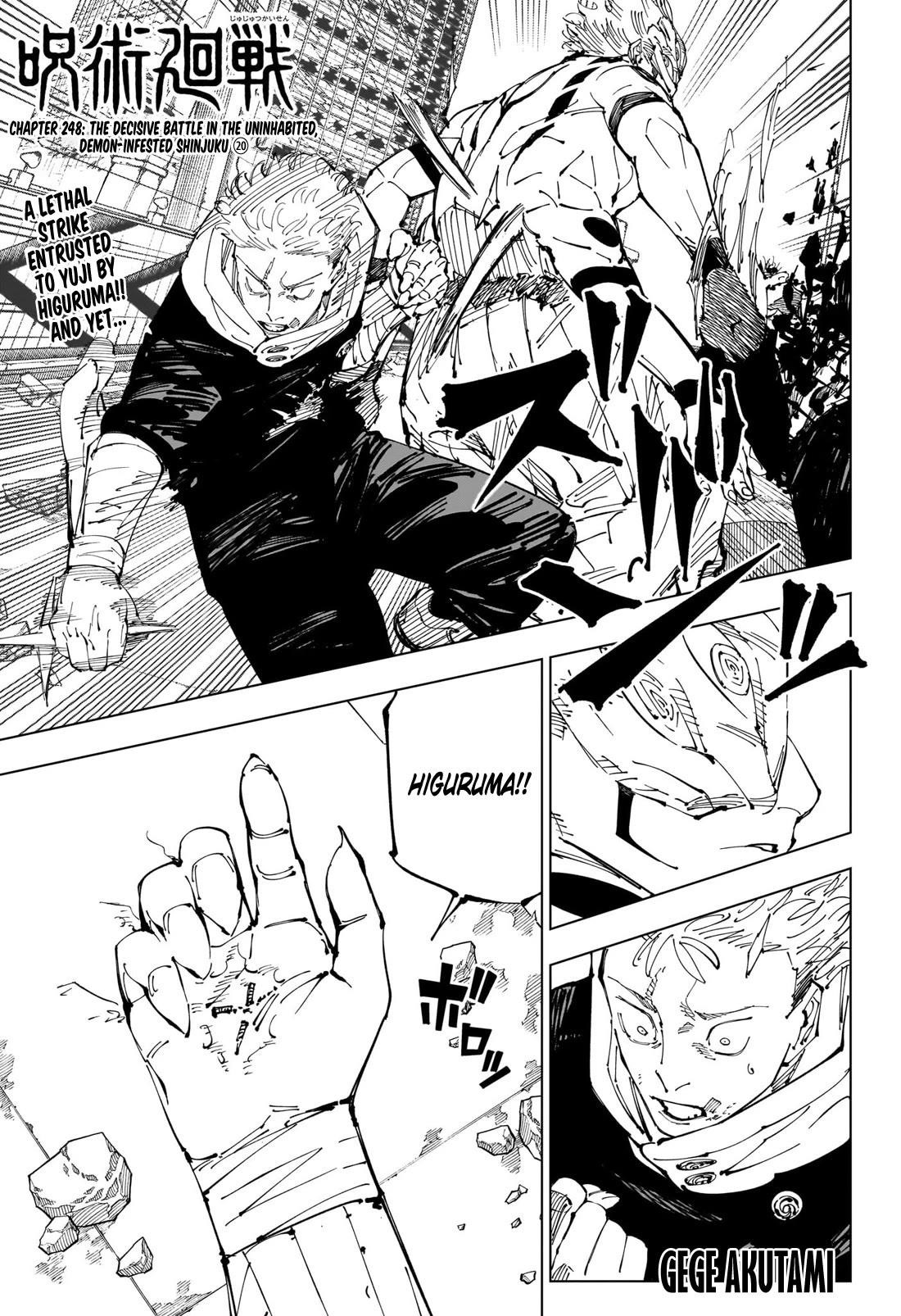 Jujutsu Kaisen - Chapter 248 Page 1