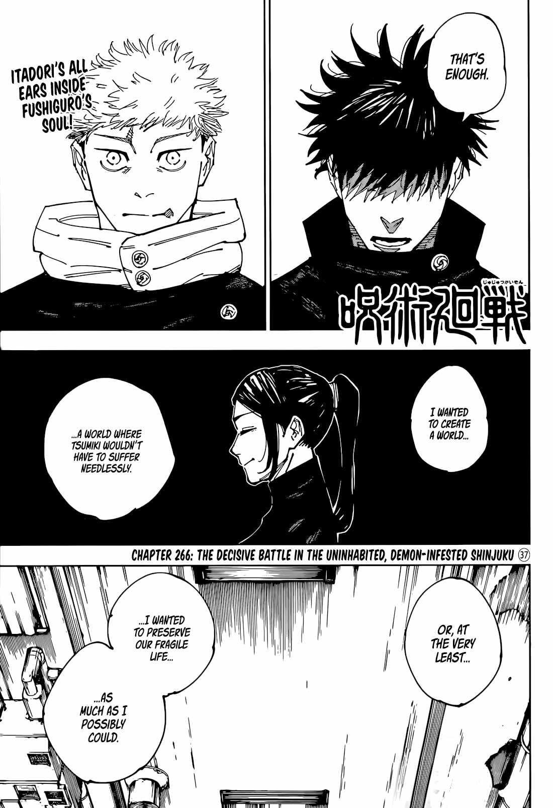 Jujutsu Kaisen - Chapter 266 Page 1