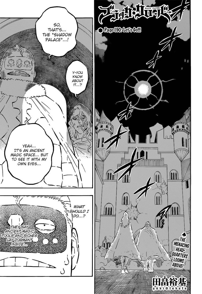 Black Clover - Chapter 190 Page 1