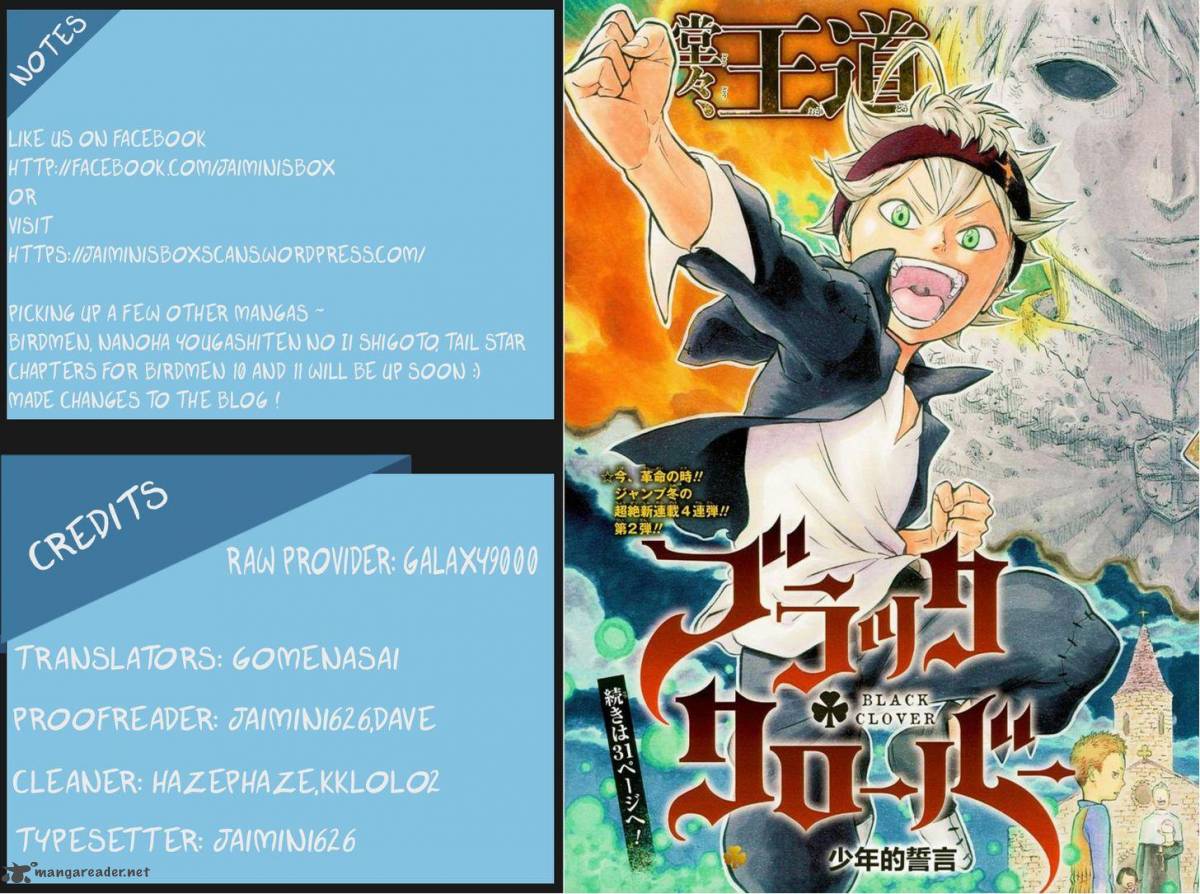 Black Clover - Chapter 8 Page 1