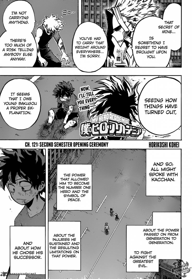 My Hero Academia - Chapter 121 Page 1