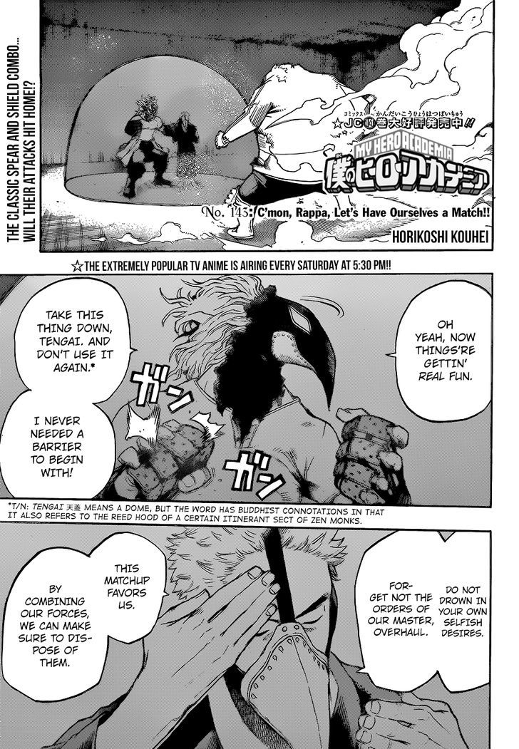 My Hero Academia - Chapter 143 Page 1