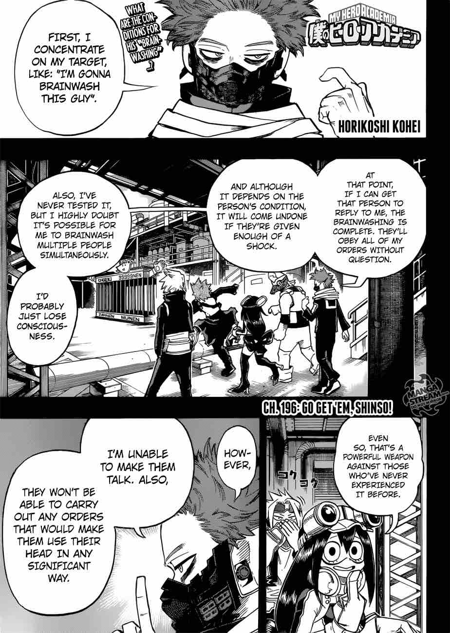 My Hero Academia - Chapter 196 Page 1