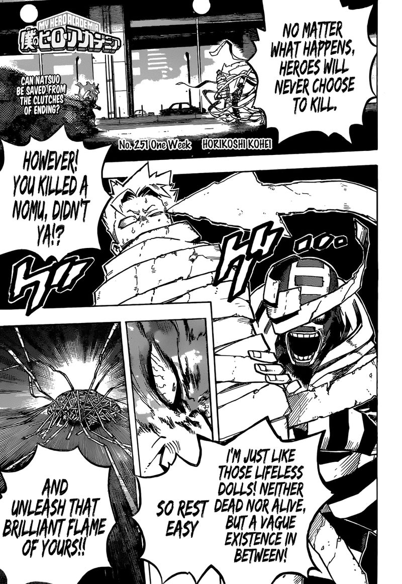 My Hero Academia - Chapter 251 Page 1