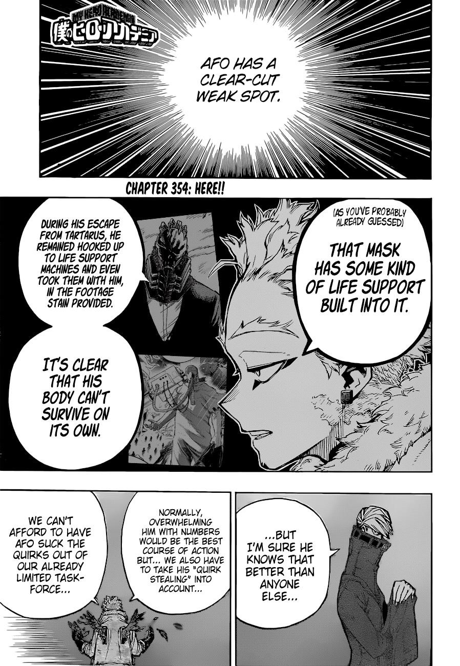 My Hero Academia - Chapter 354 Page 1