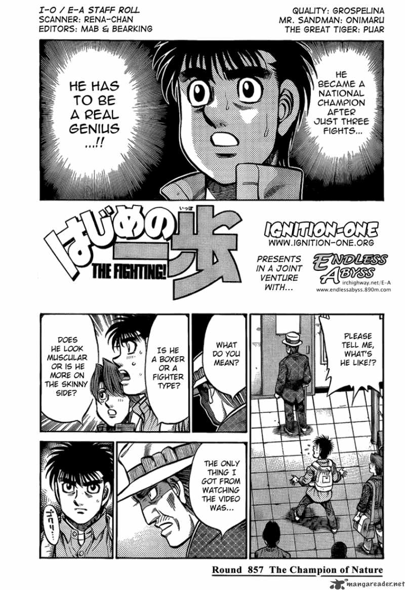 Hajime no Ippo - Chapter 857 Page 1